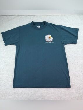 Patriotic Eagle Operation Enduring Freedom Military Memorial Graphic Tee Men's L